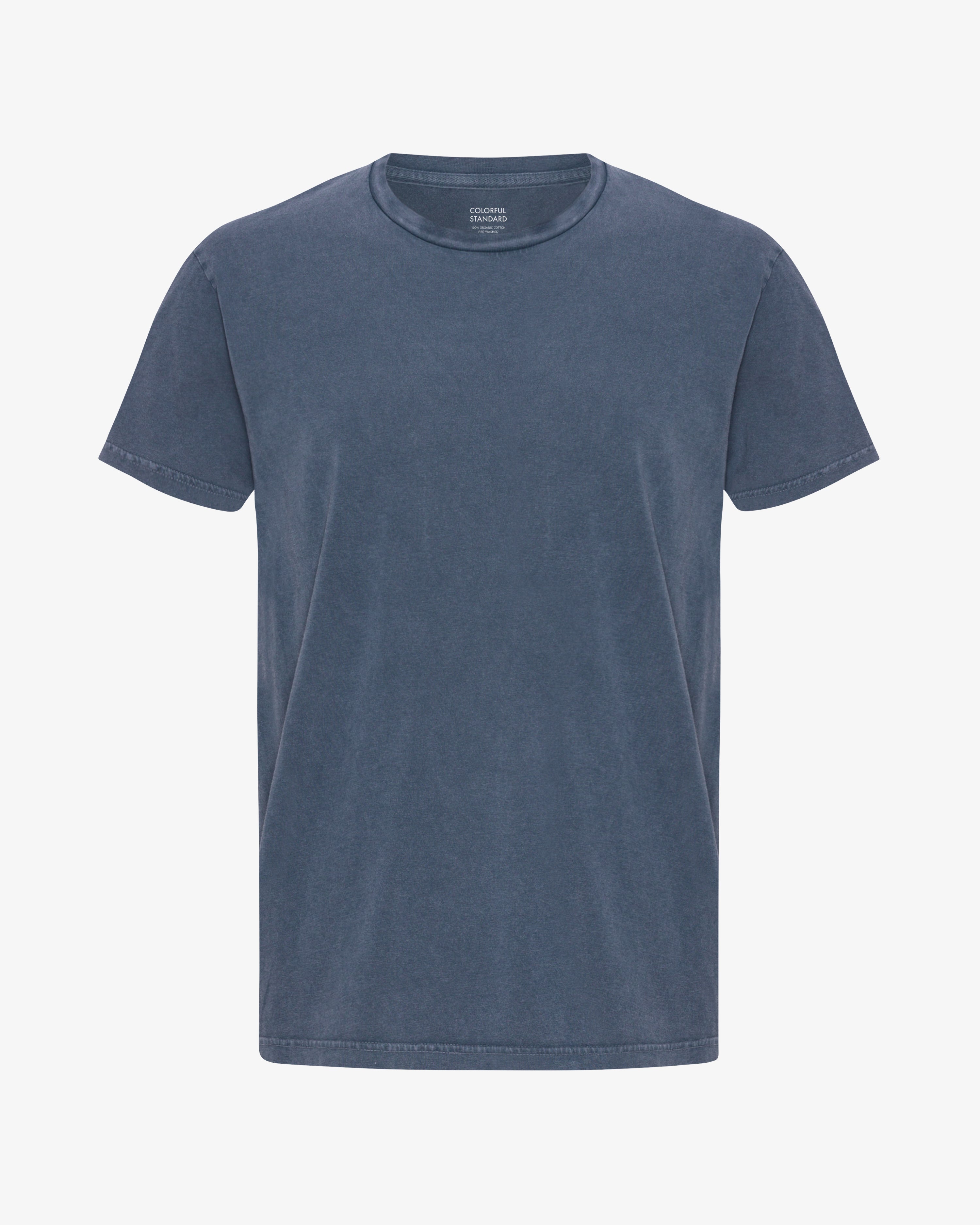 T-shirt bio classique bleu Neptune