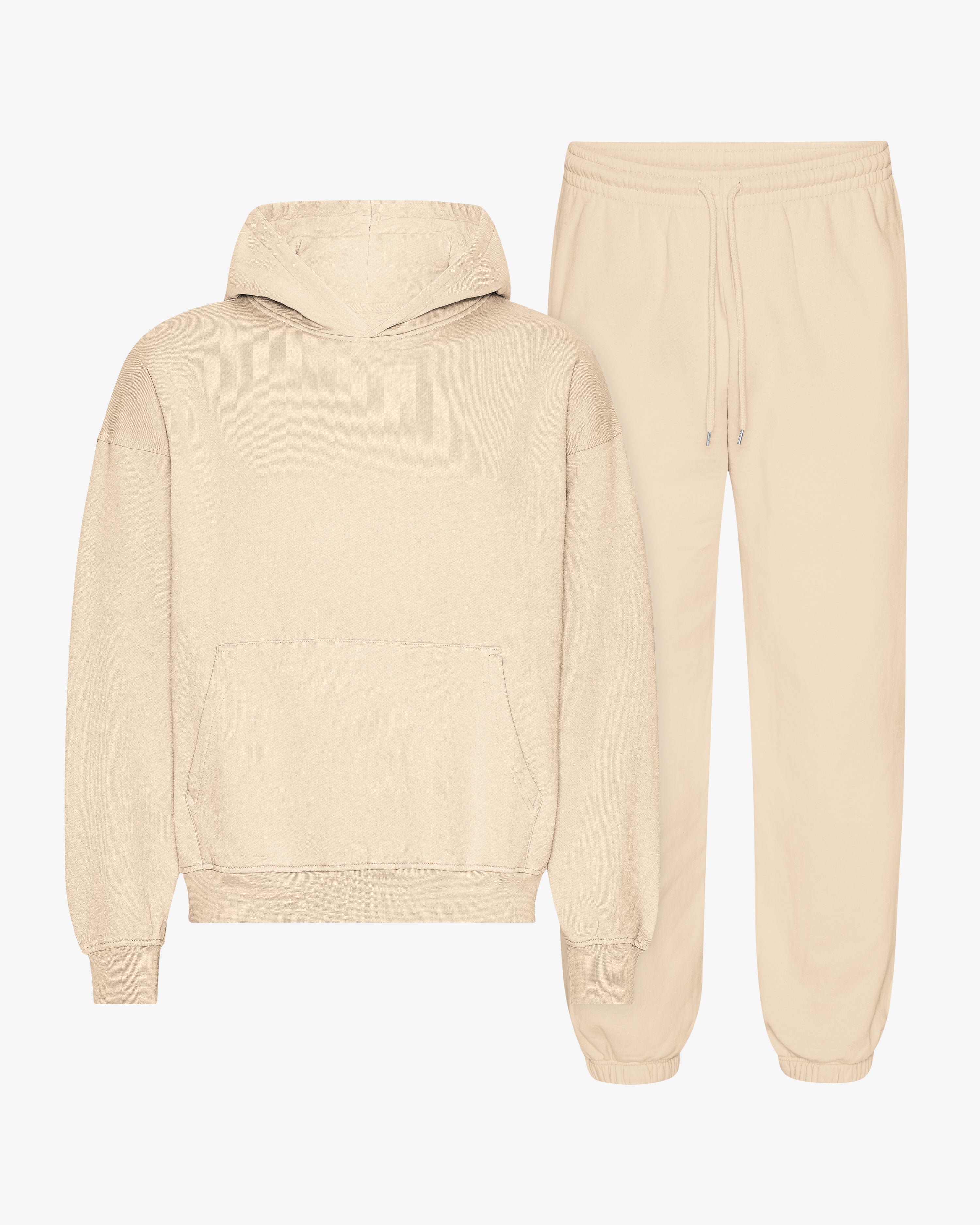 Ensemble sweat à capuche bio blanc ivoire