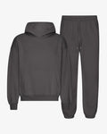 Ensemble sweat à capuche bio gris lave