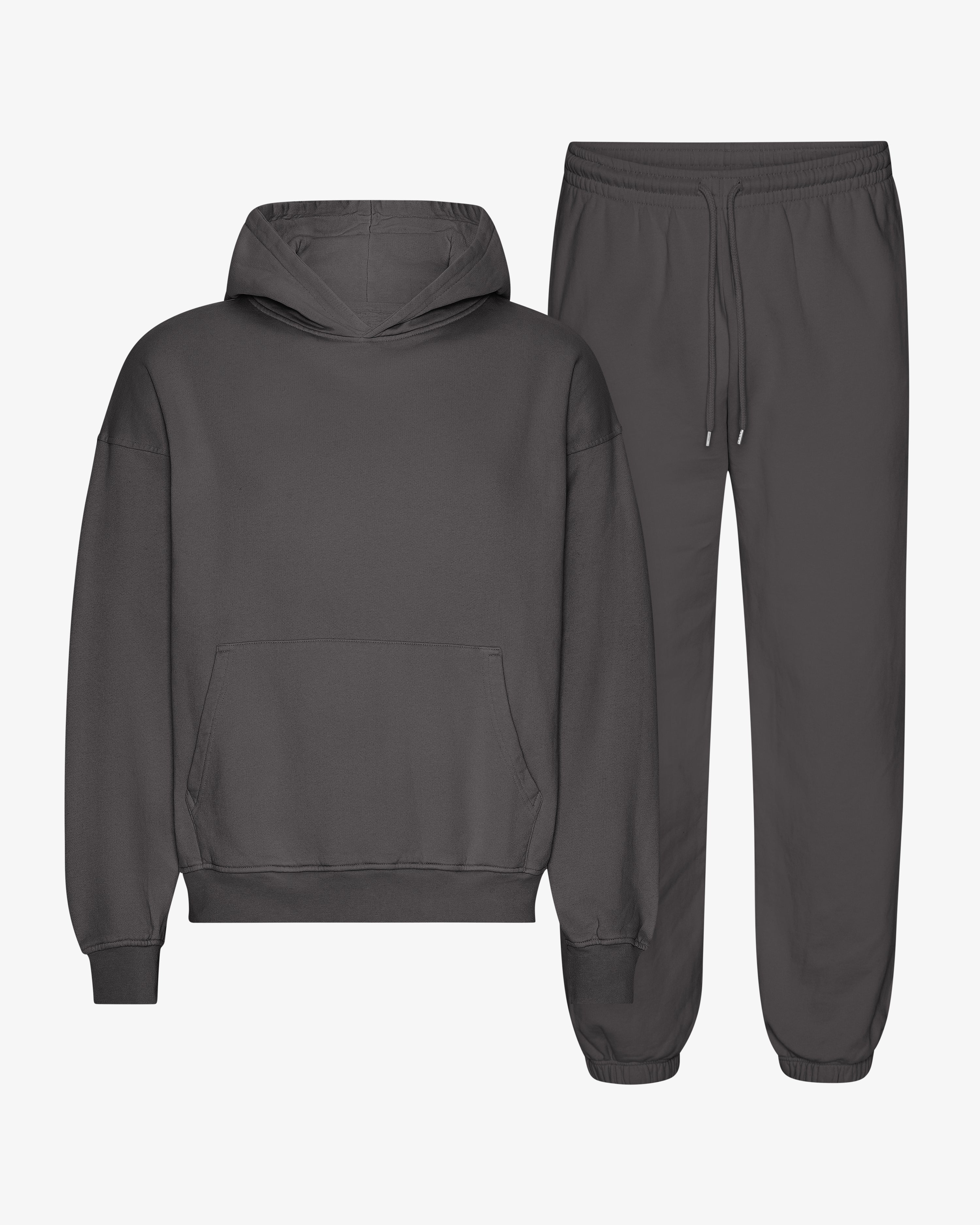 Ensemble sweat à capuche bio gris lave