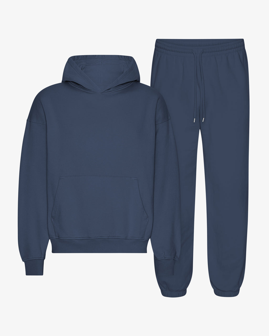 Ensemble sweat à capuche bio bleu pétrole