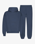 Ensemble sweat à capuche bio bleu pétrole