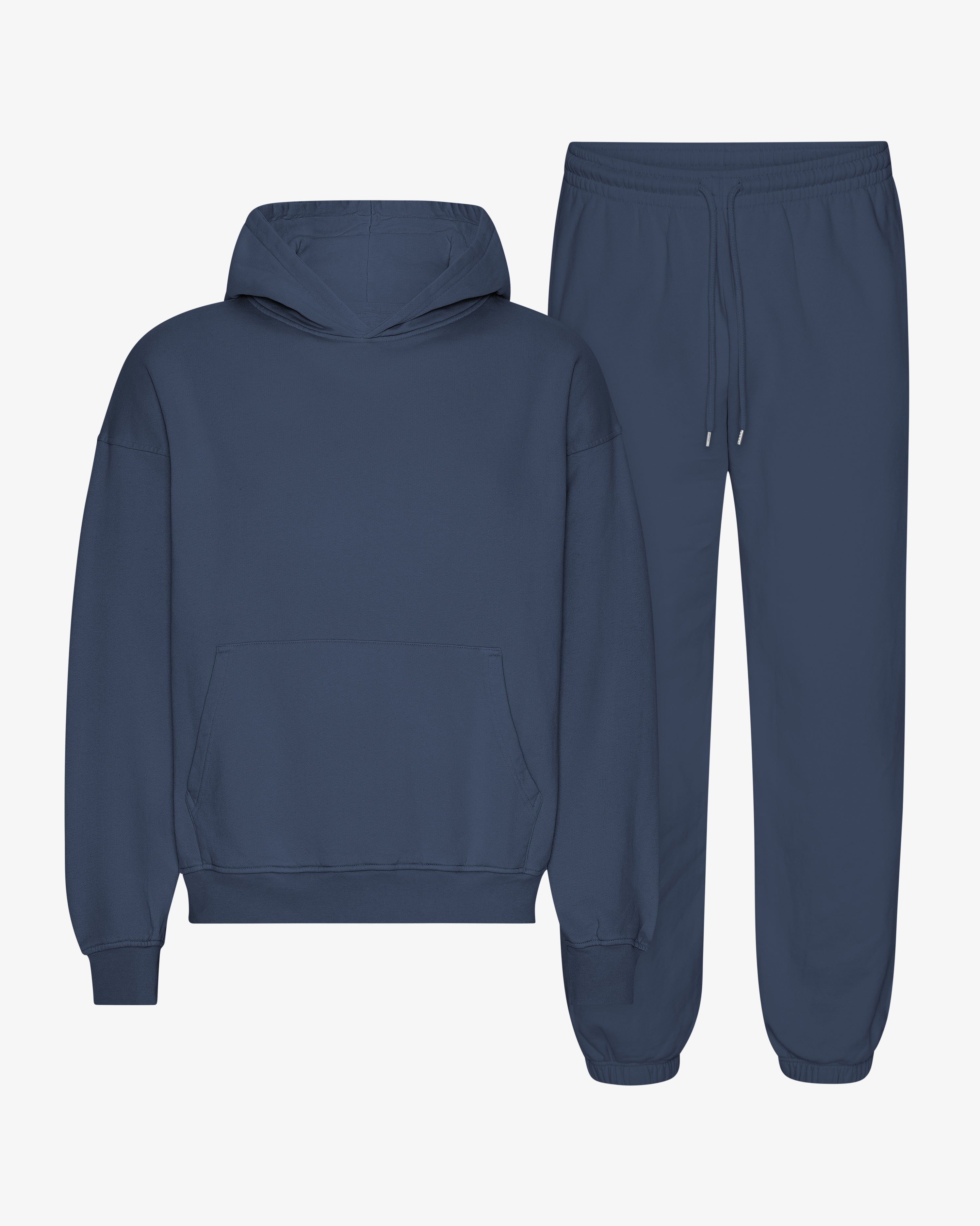 Ensemble sweat à capuche bio bleu pétrole