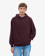 Ensemble sweat à capuche bio rouge bordeaux