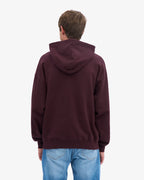 Ensemble sweat à capuche bio rouge bordeaux