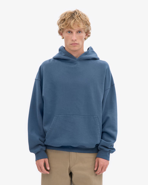 Ensemble sweat à capuche bio bleu pétrole