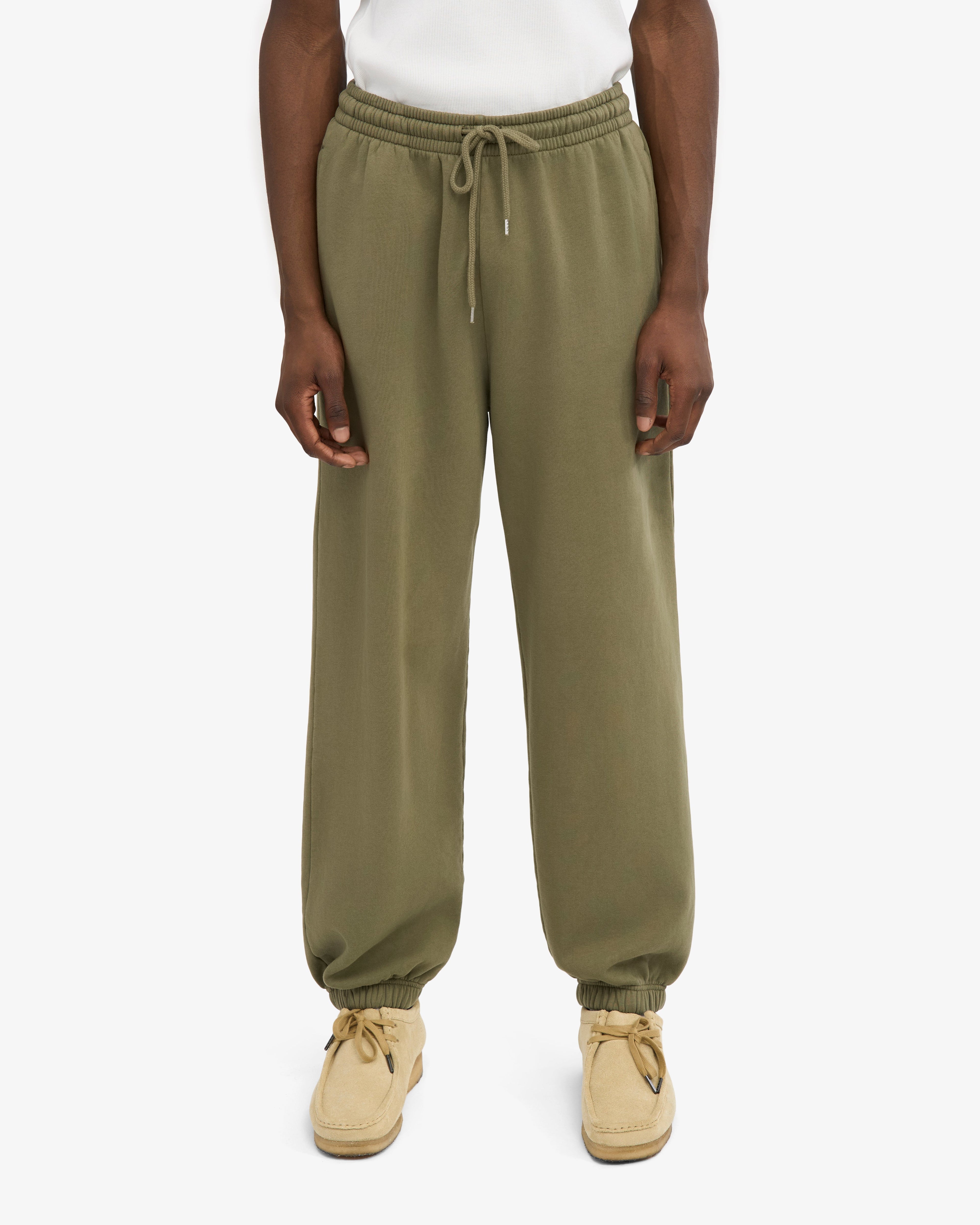 Ensemble sweat à capuche bio olive poussière