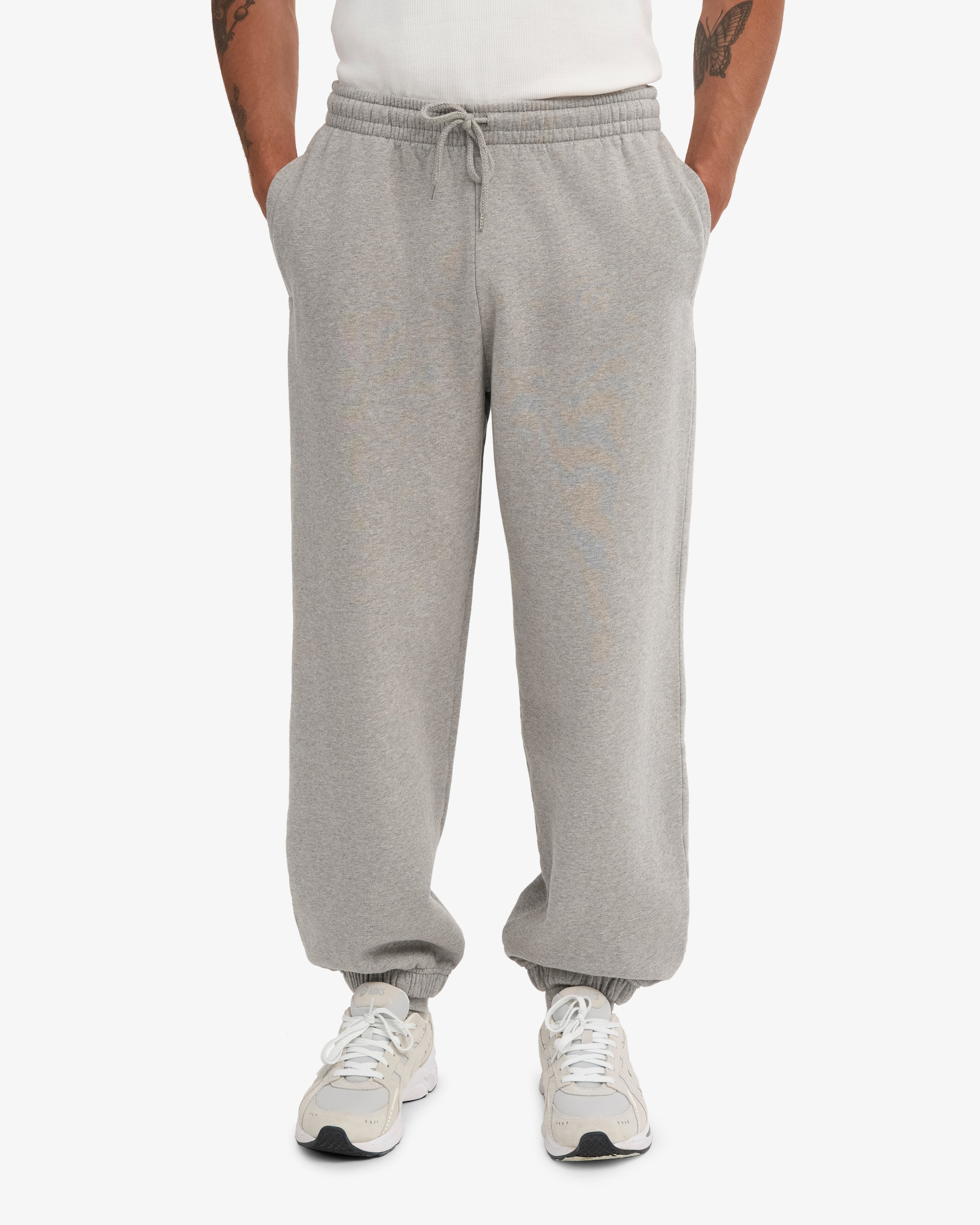 Ensemble sweat à capuche bio gris chiné