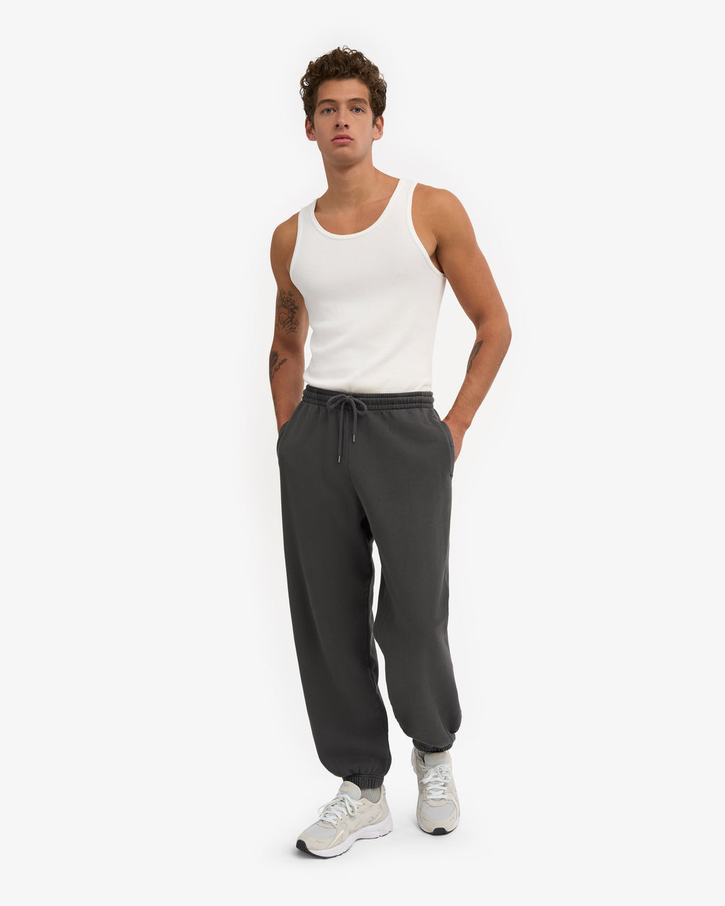 Ensemble sweat à capuche bio gris lave
