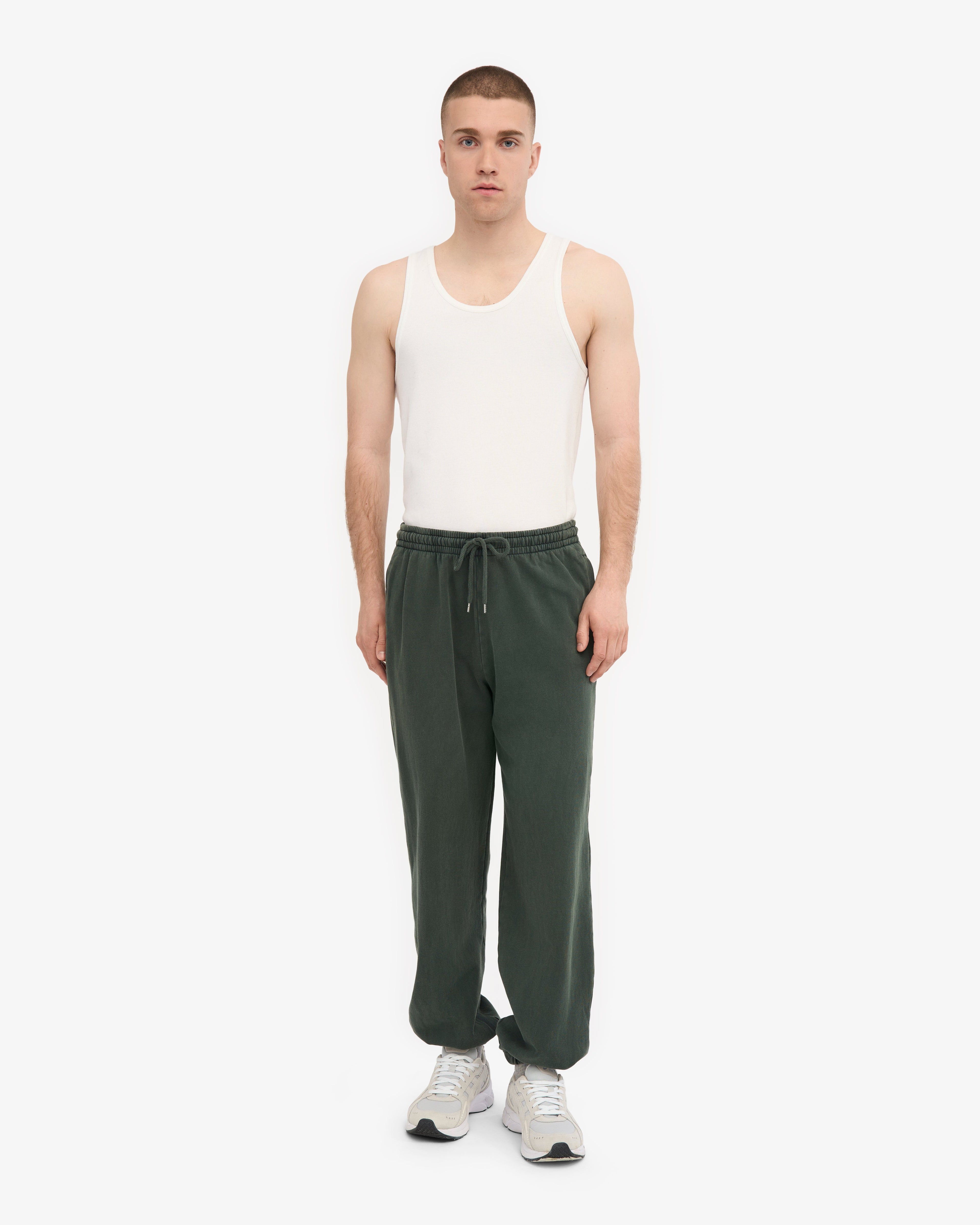 Ensemble sweat à capuche bio vert forêt