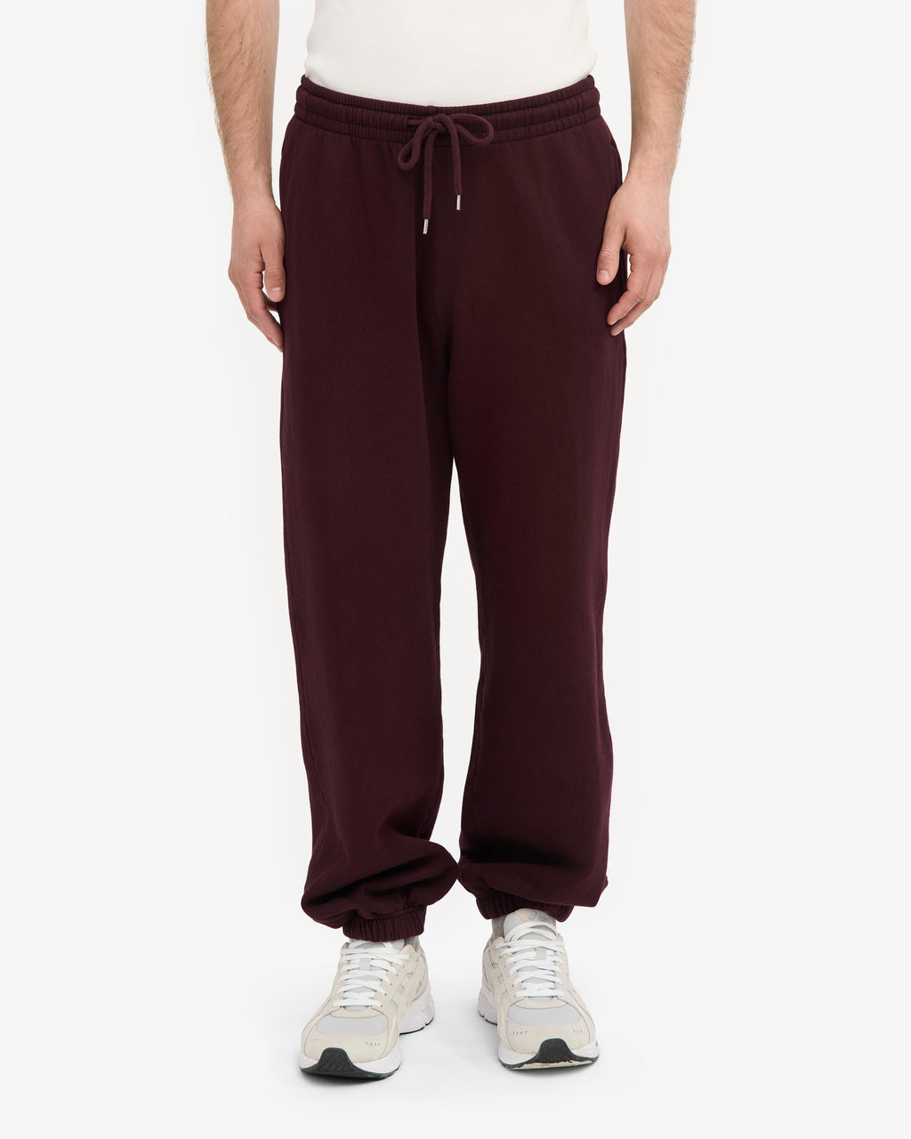 Ensemble sweat à capuche bio rouge bordeaux
