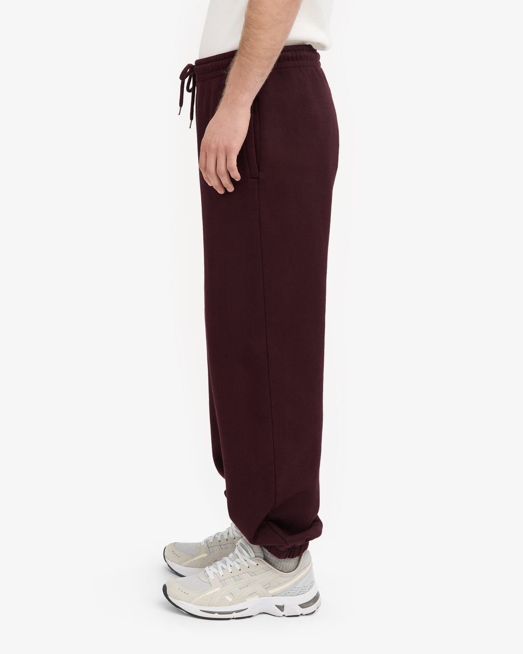 Ensemble sweat à capuche bio rouge bordeaux