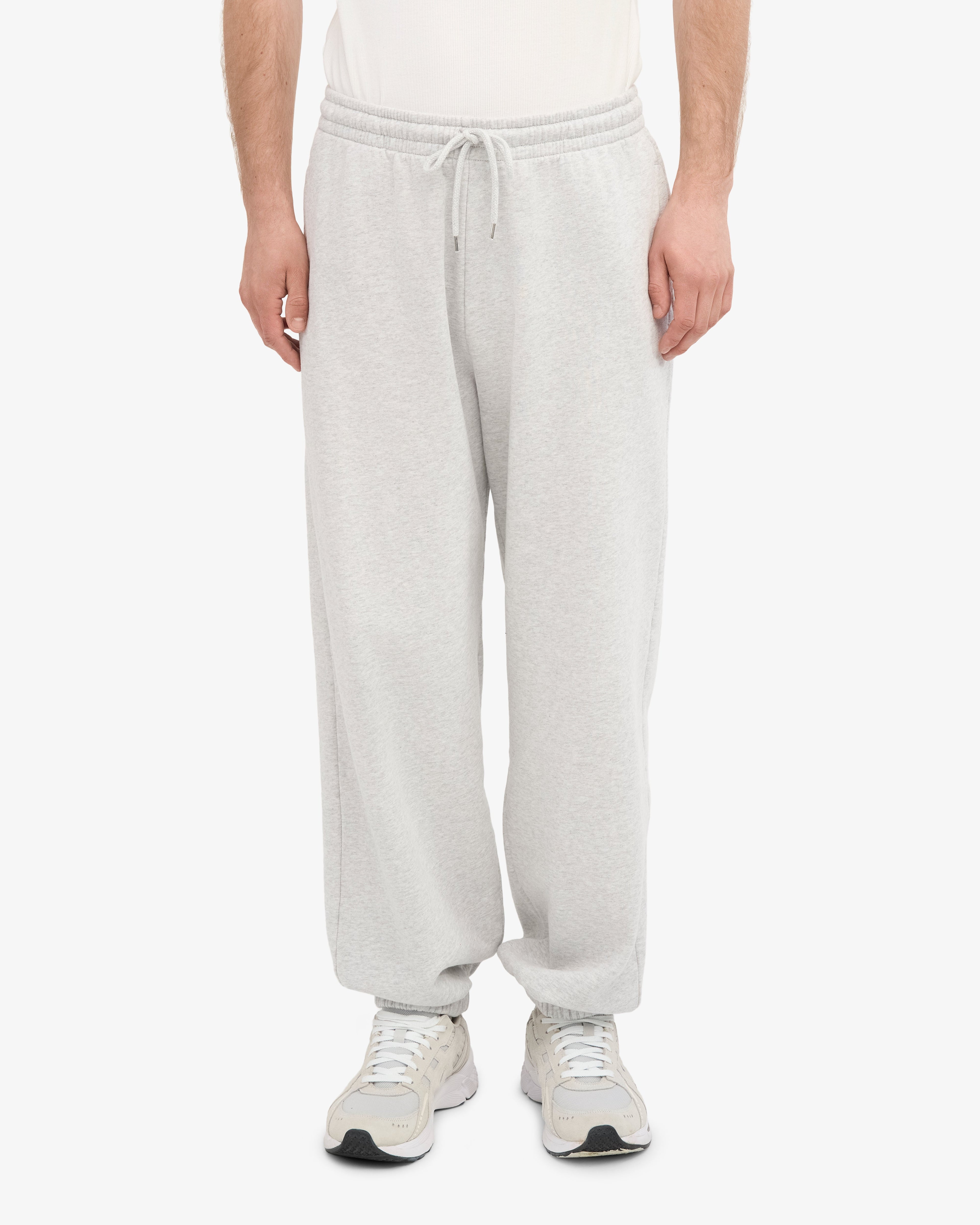 Ensemble sweat à capuche bio gris chiné clair