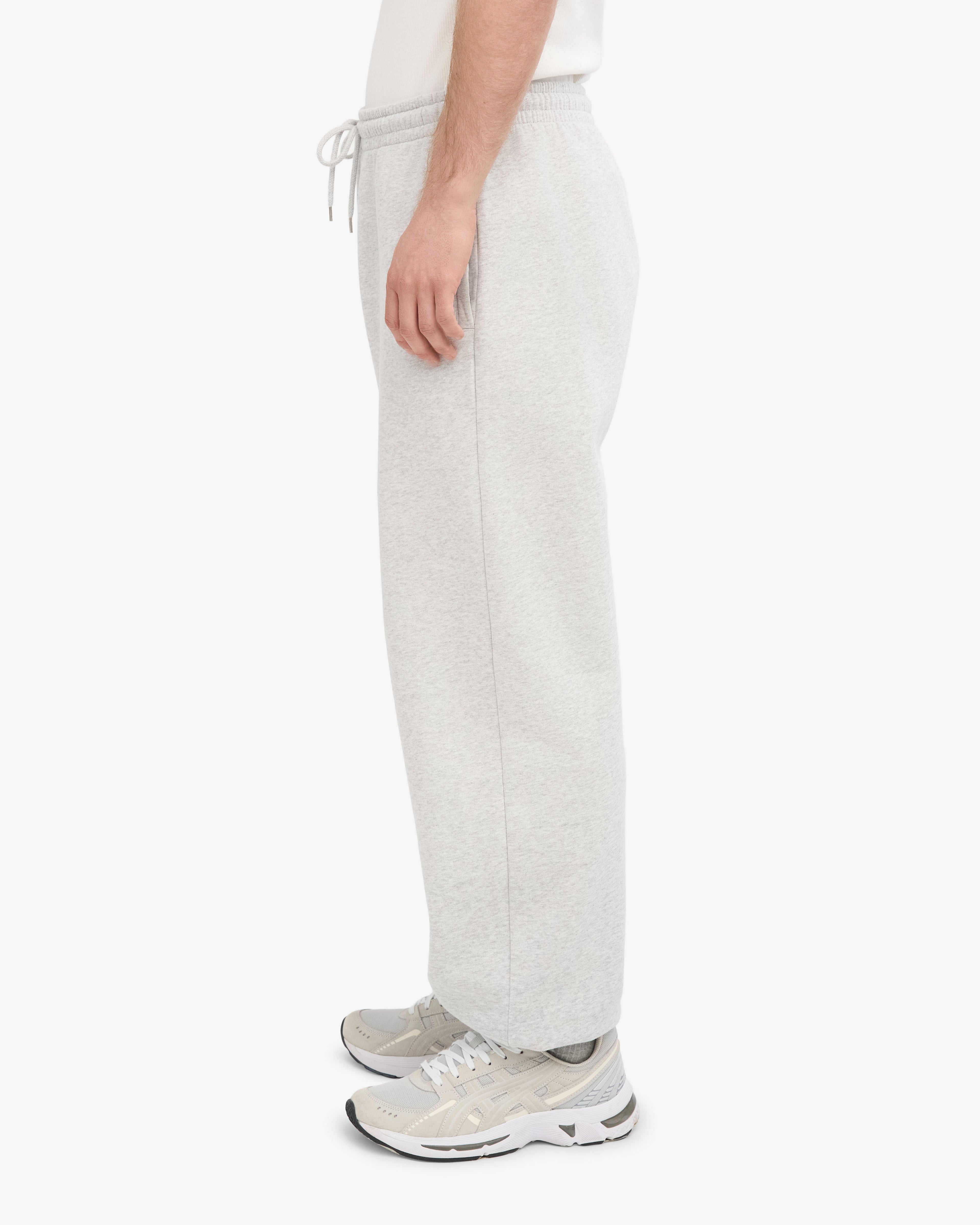 Ensemble sweat à capuche bio gris chiné clair