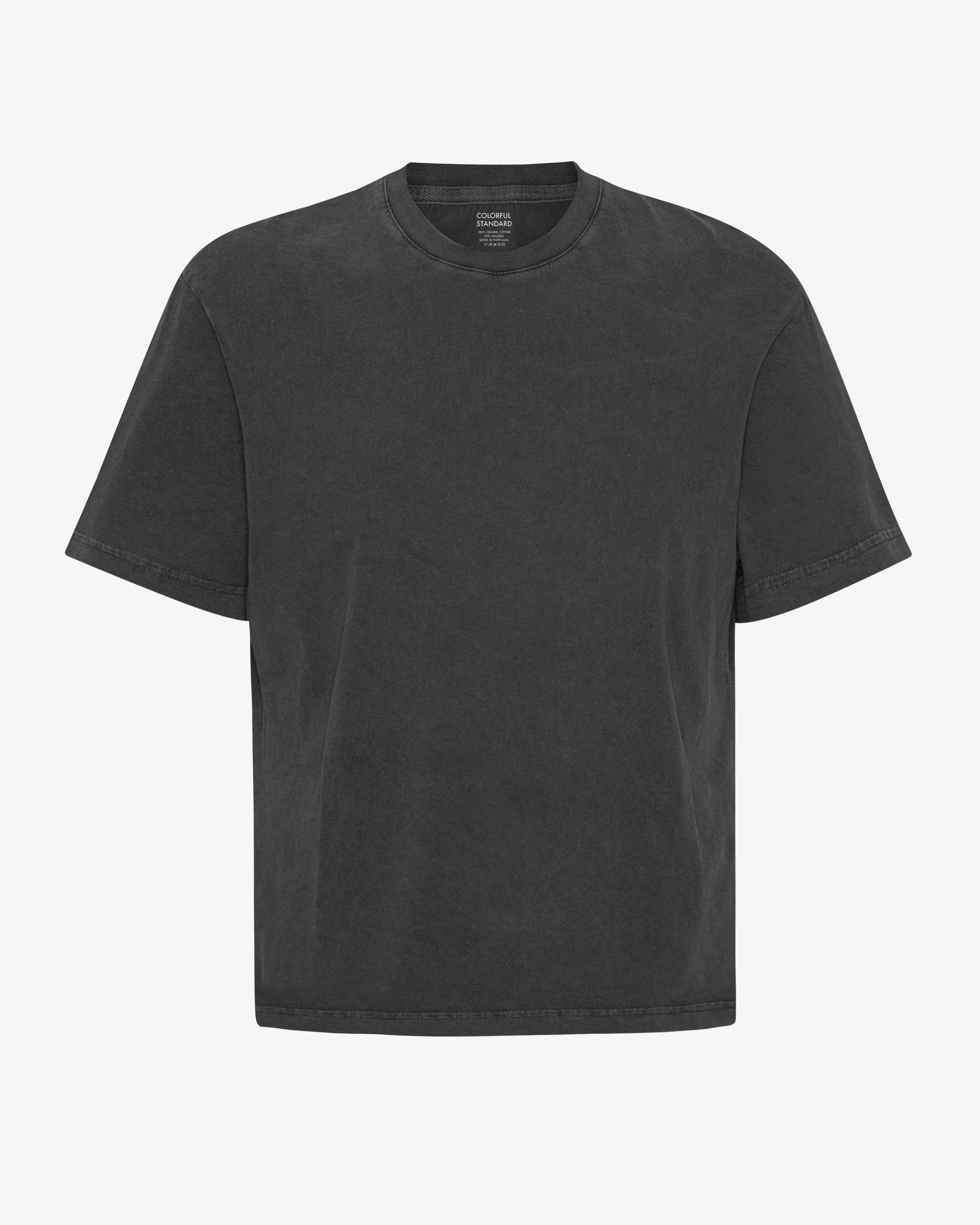 T-shirt oversize bio noir délavé