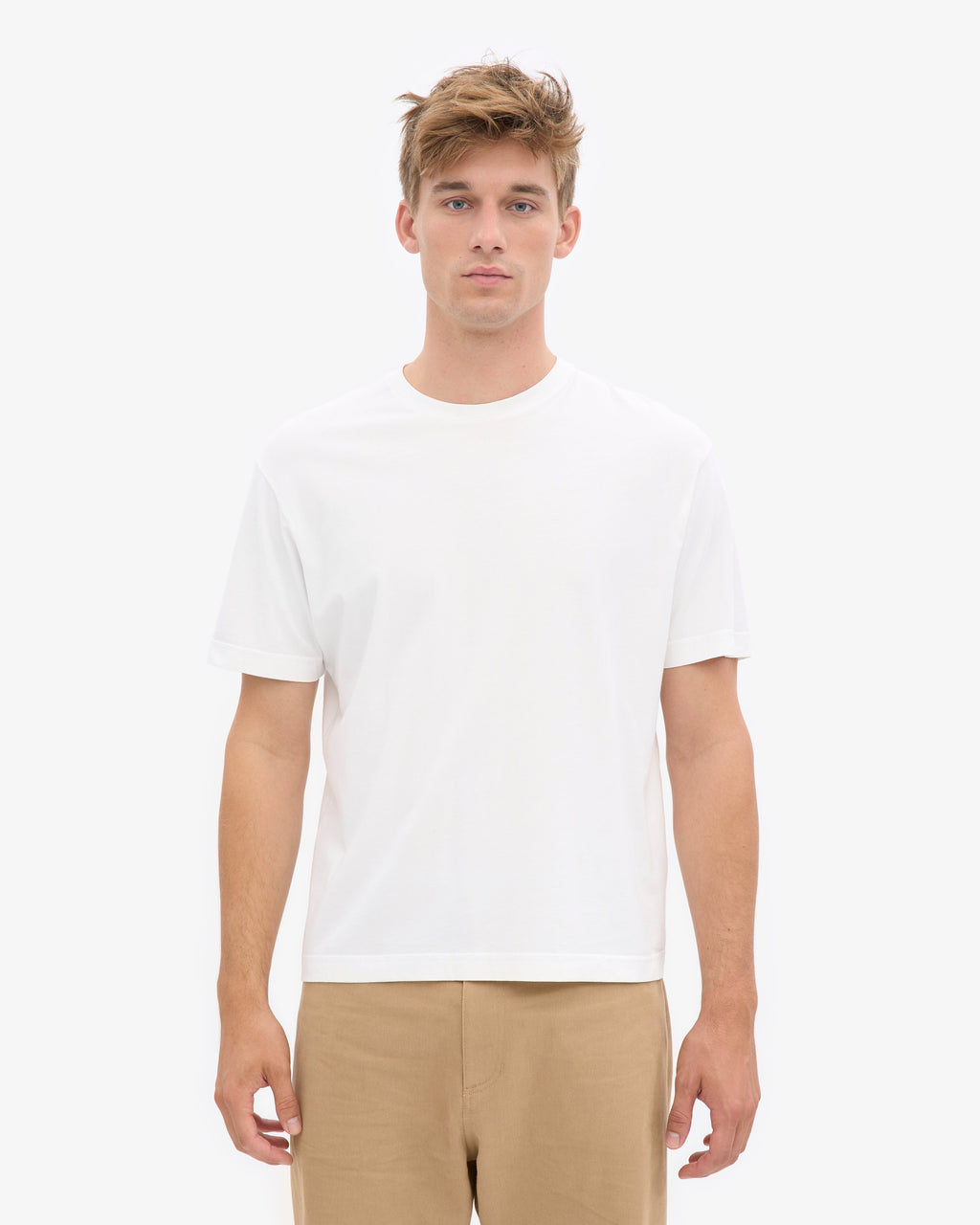T-shirt oversize bio blanc optique
