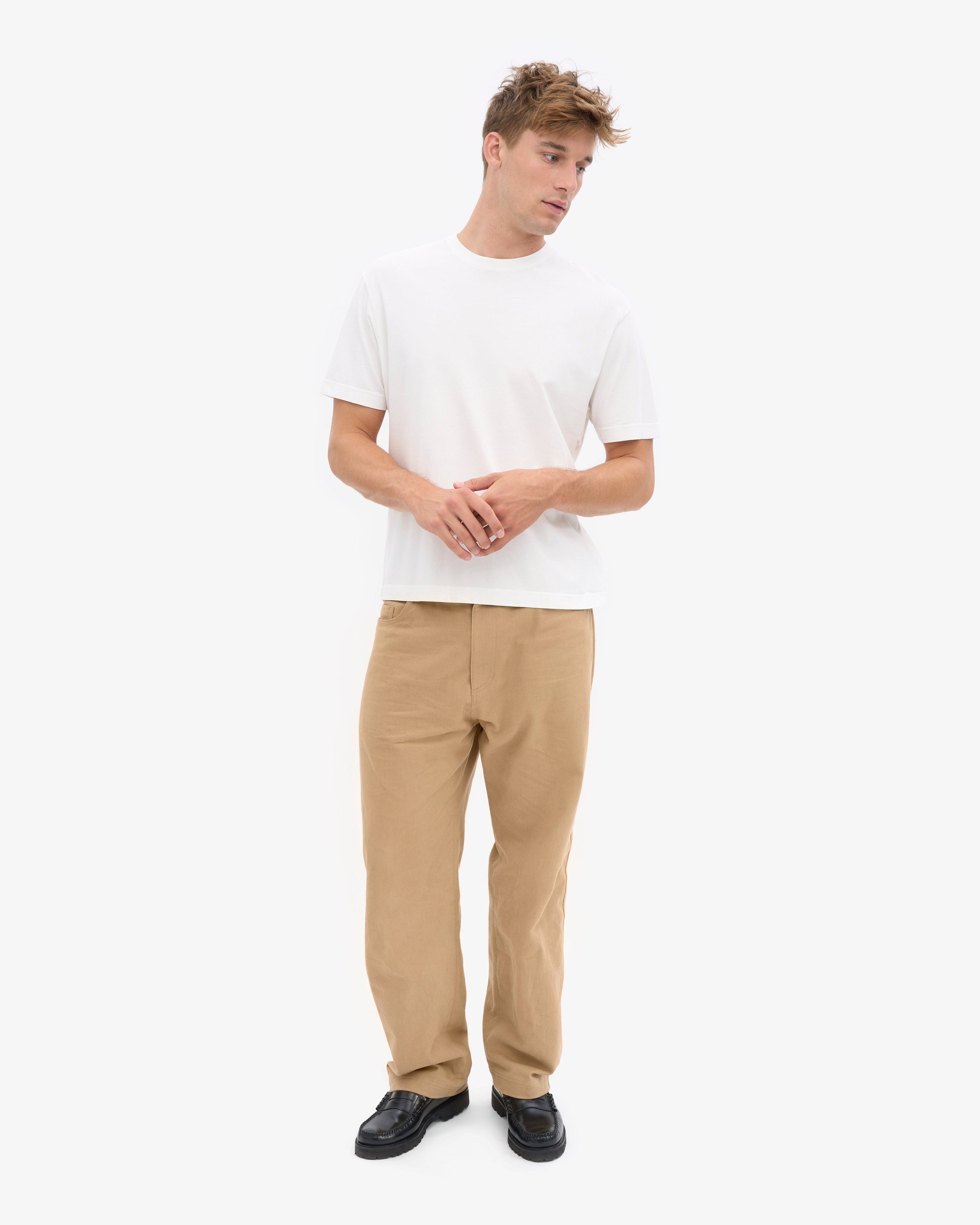 T-shirt oversize bio blanc optique
