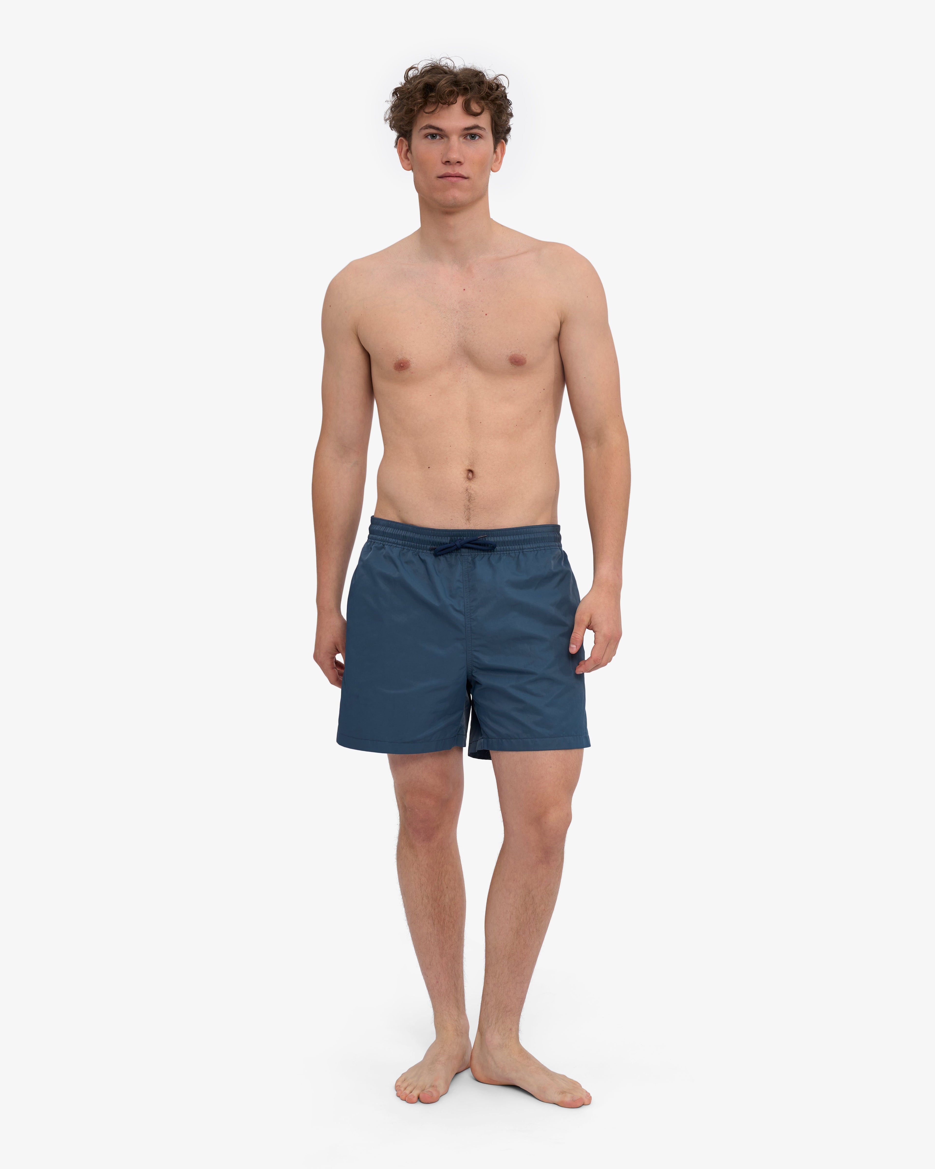 Short de bain classique bleu pétrole