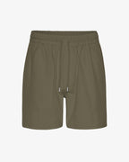 Short en sergé bio olive poussière