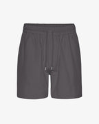 Short en sergé bio gris lave
