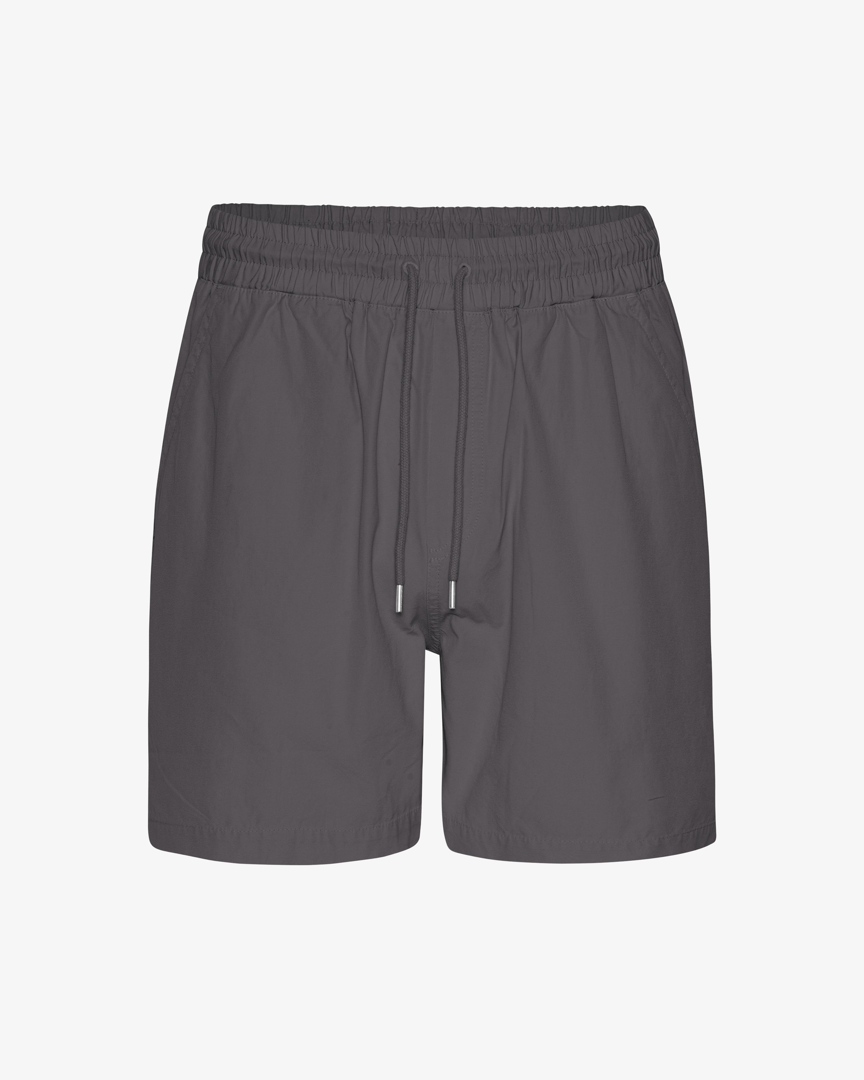 Short en sergé bio gris lave