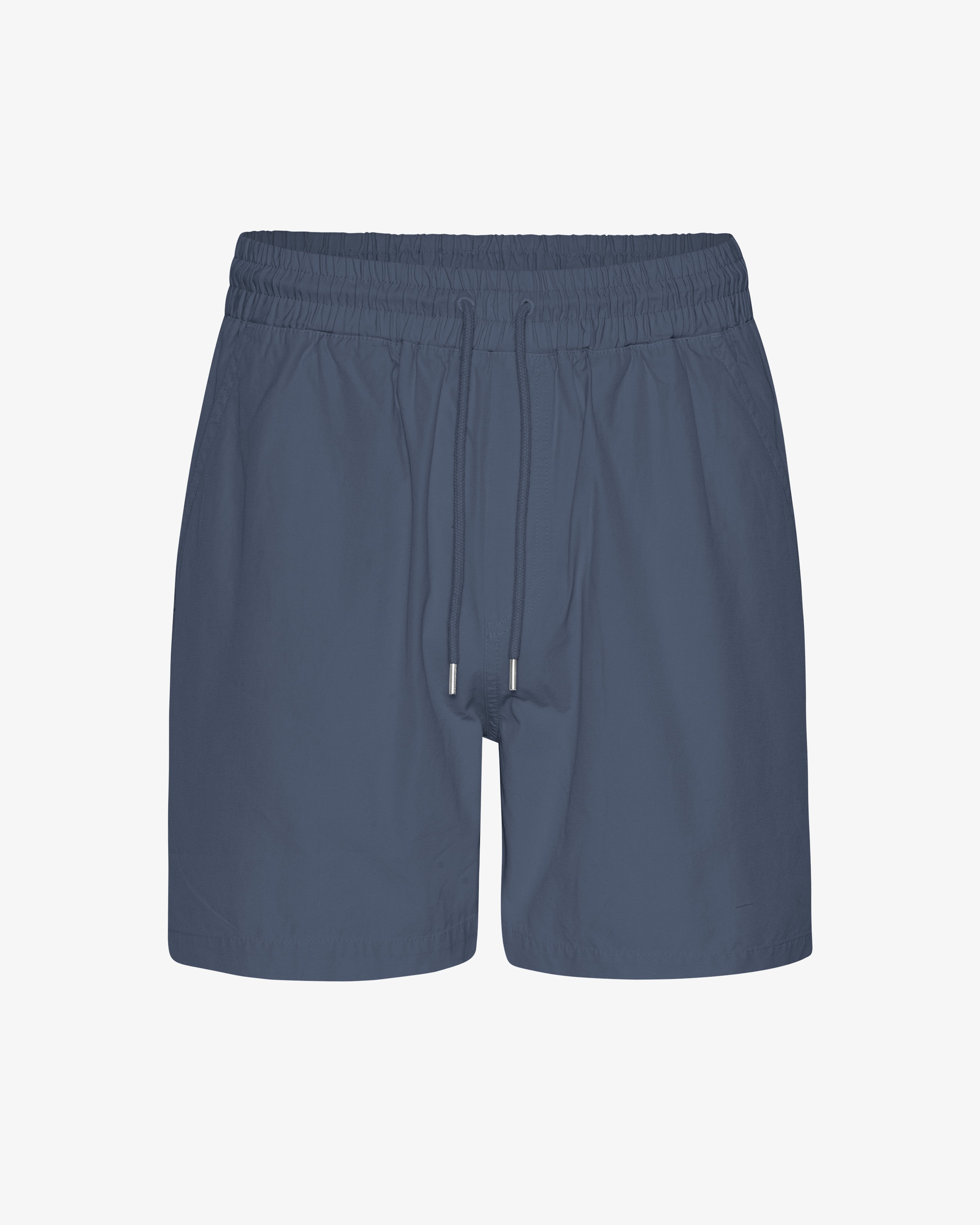 Short en sergé bio bleu pétrole