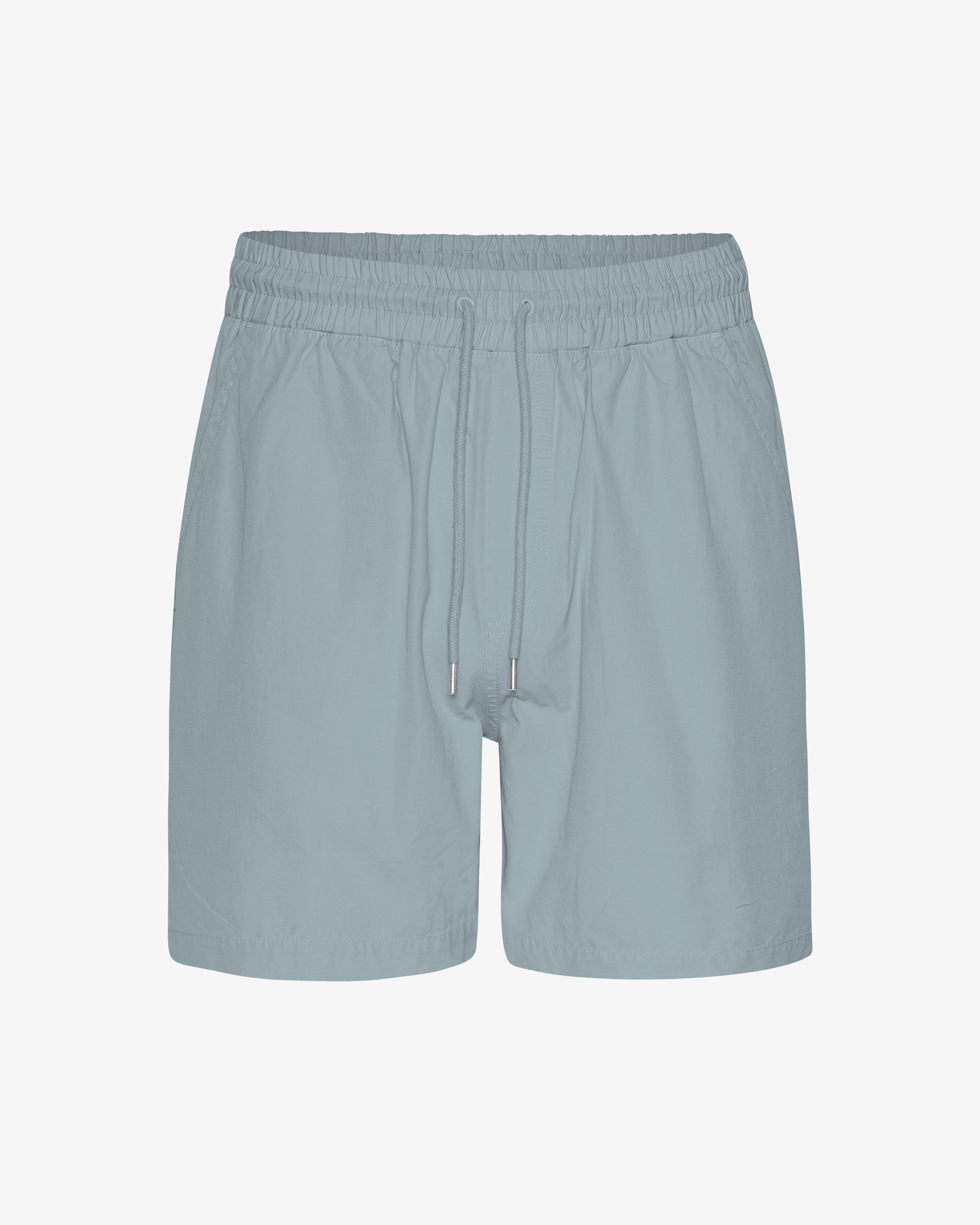 Short en sergé bio bleu acier