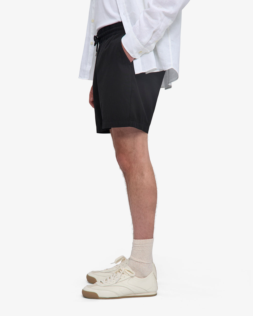 Short en sergé bio noir profond