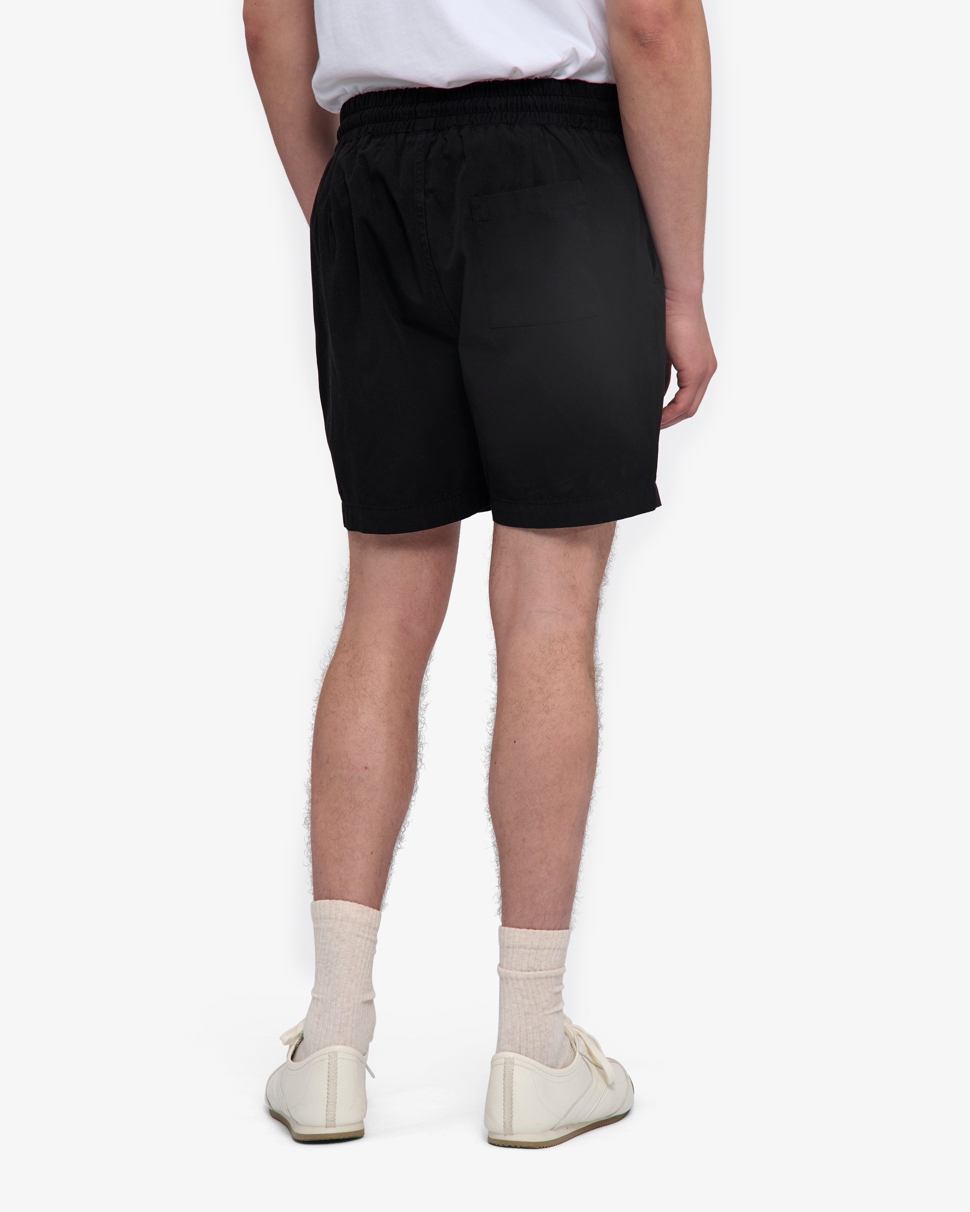 Short en sergé bio noir profond