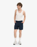 Short en sergé bio bleu marine