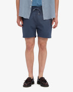Short en sergé bio bleu pétrole
