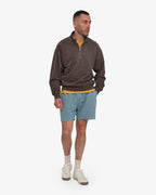 Short en sergé bio bleu acier