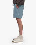 Short en sergé bio bleu acier