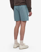 Short en sergé bio bleu acier