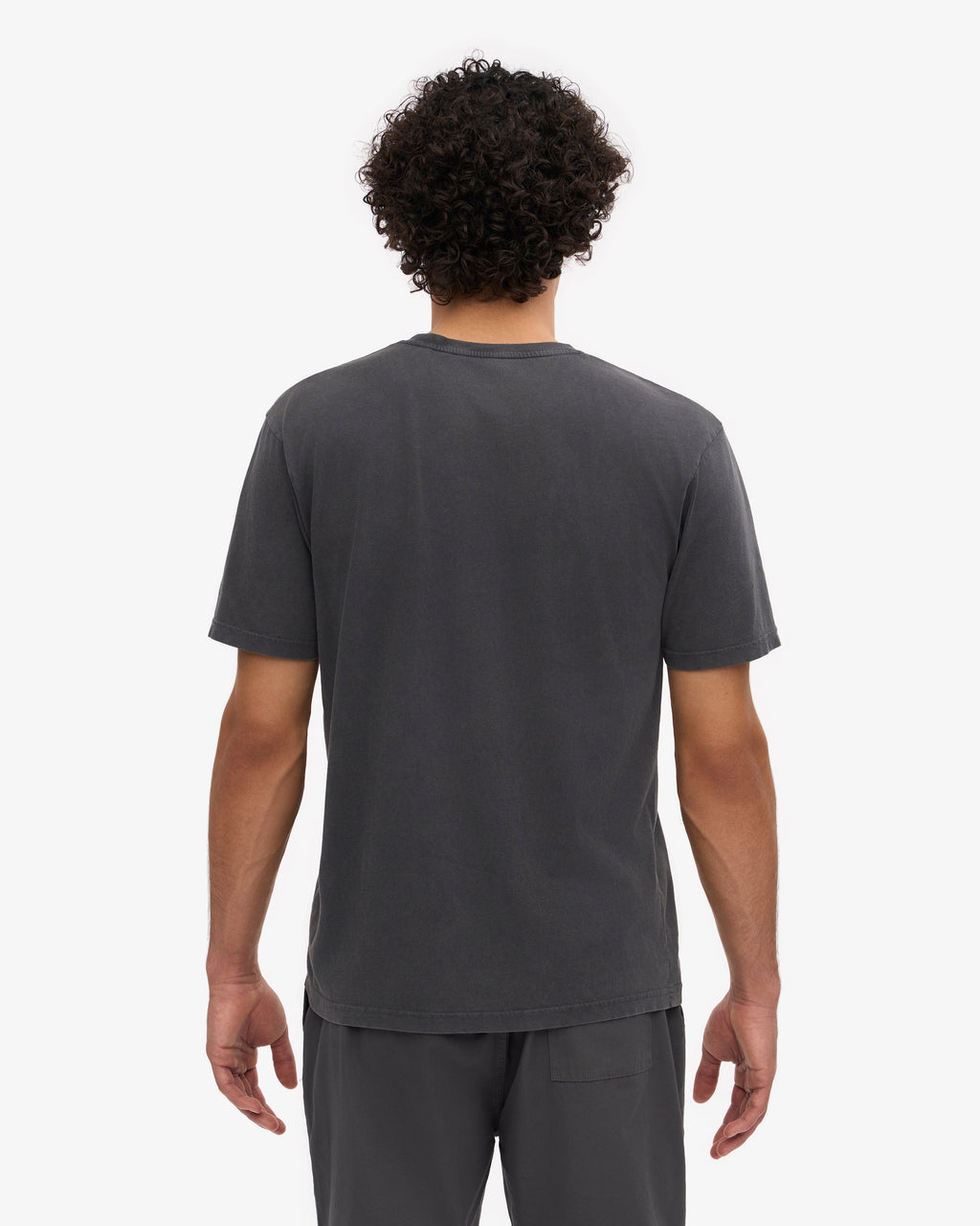 T-shirt bio classique noir délavé