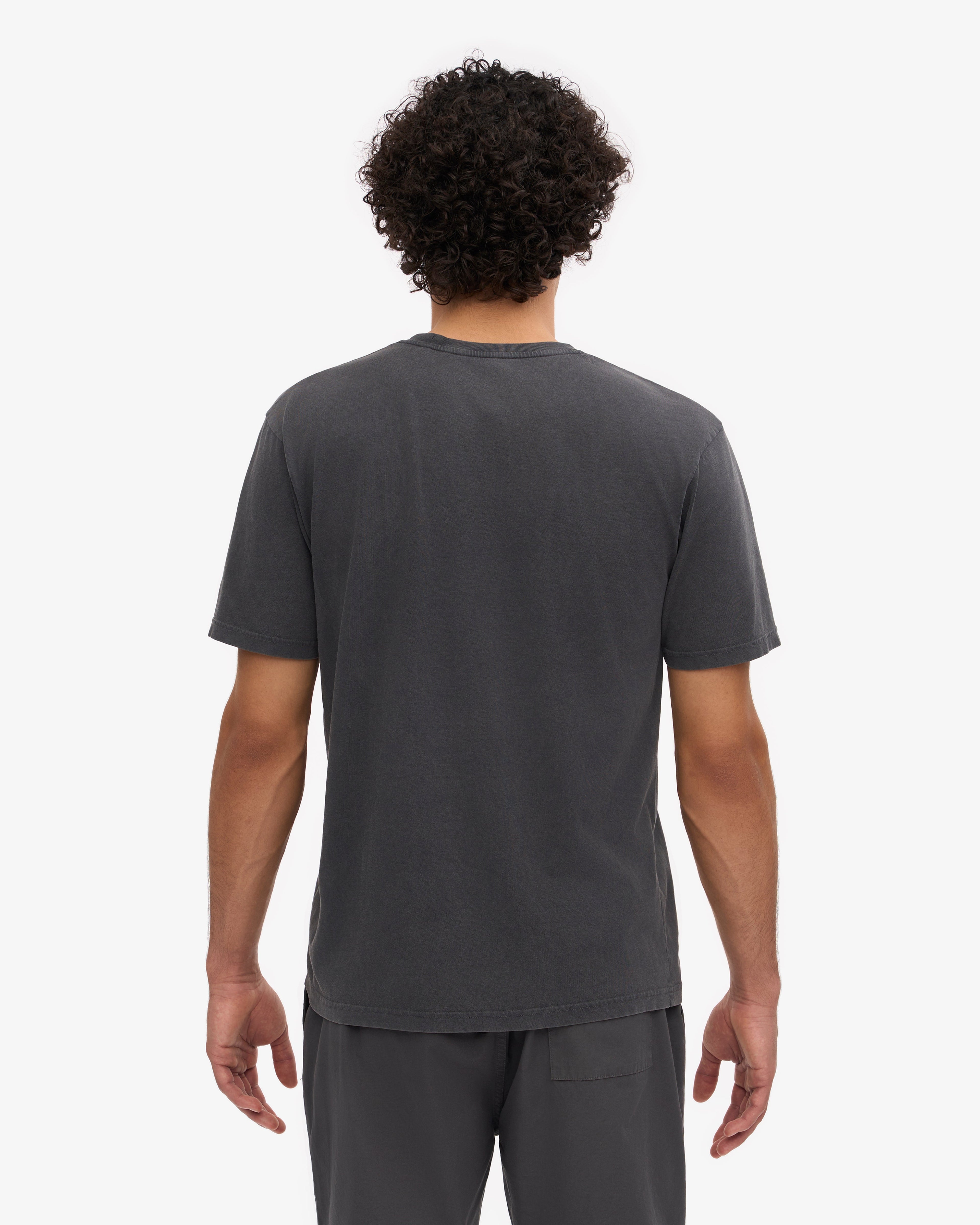 T-shirt bio classique noir délavé