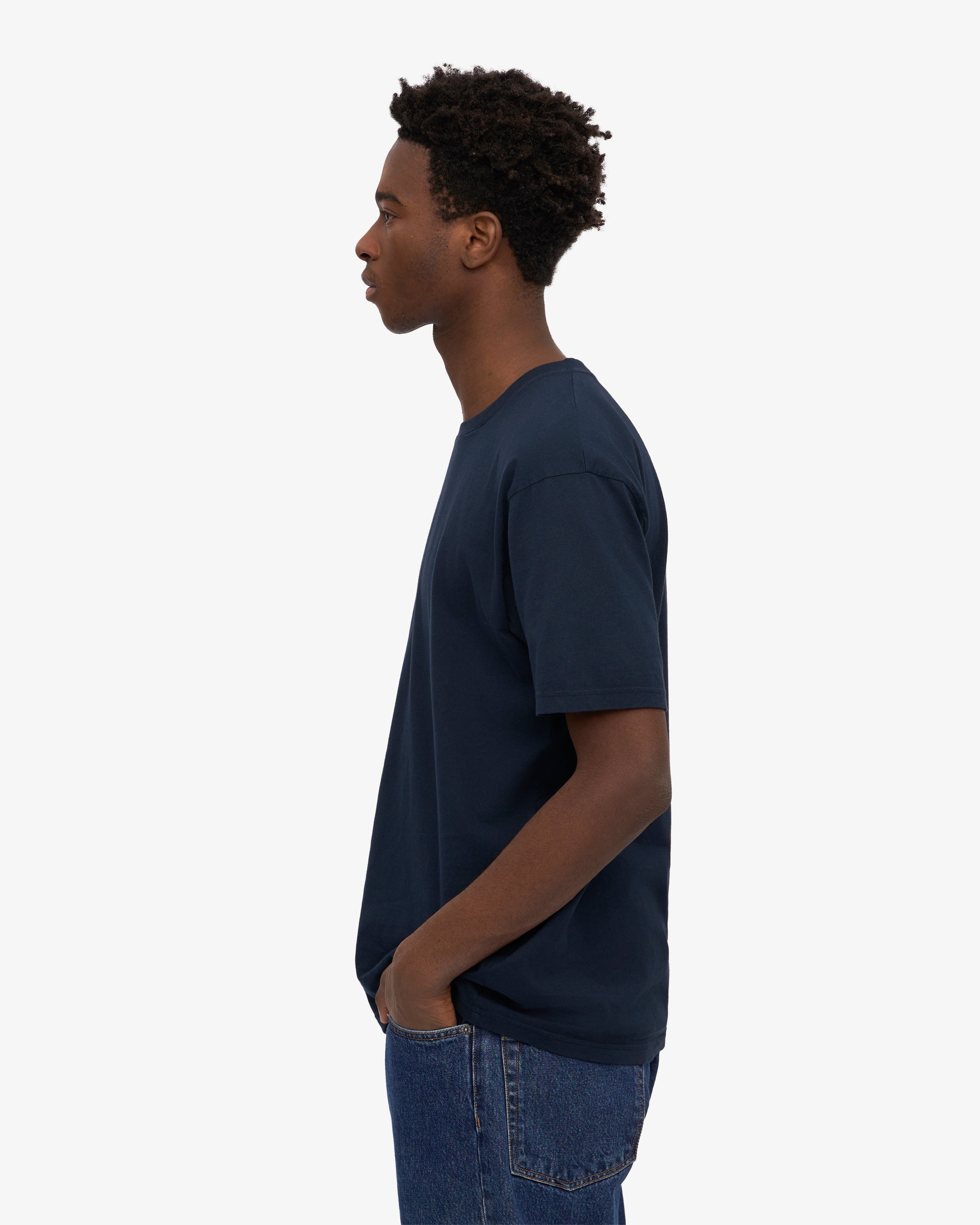 T-shirt bio classique bleu marine