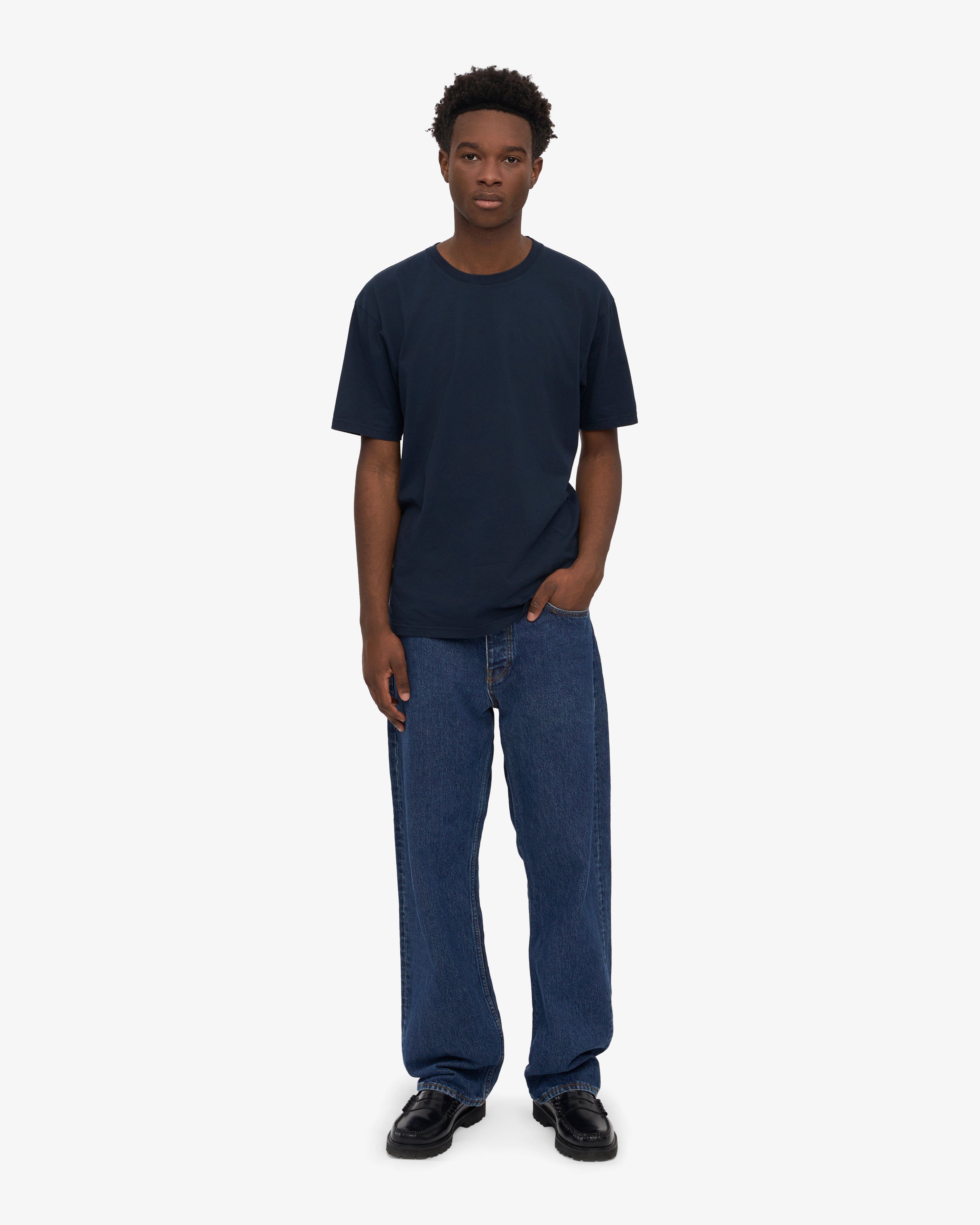 T-shirt bio classique bleu marine
