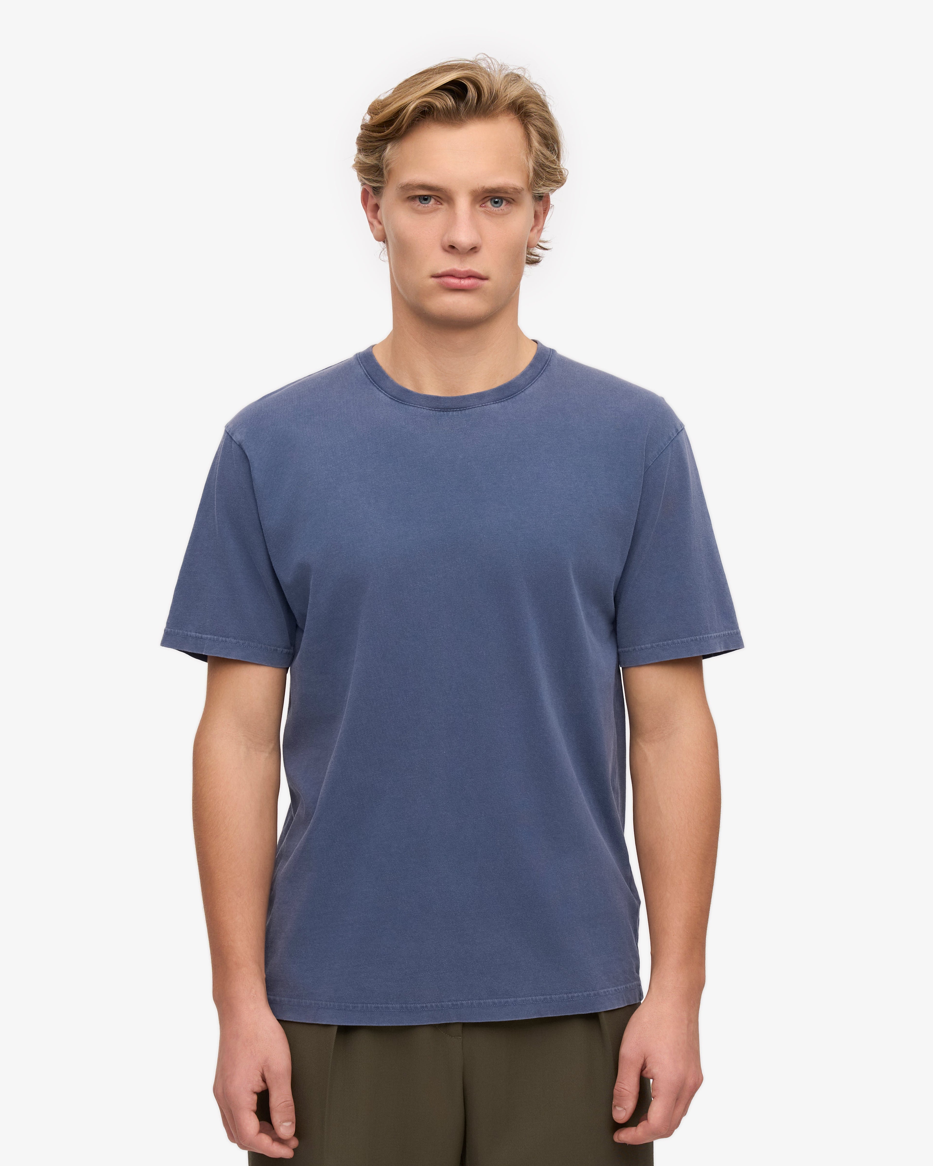 T-shirt bio classique bleu Neptune