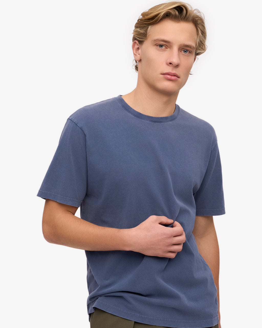 T-shirt bio classique bleu Neptune