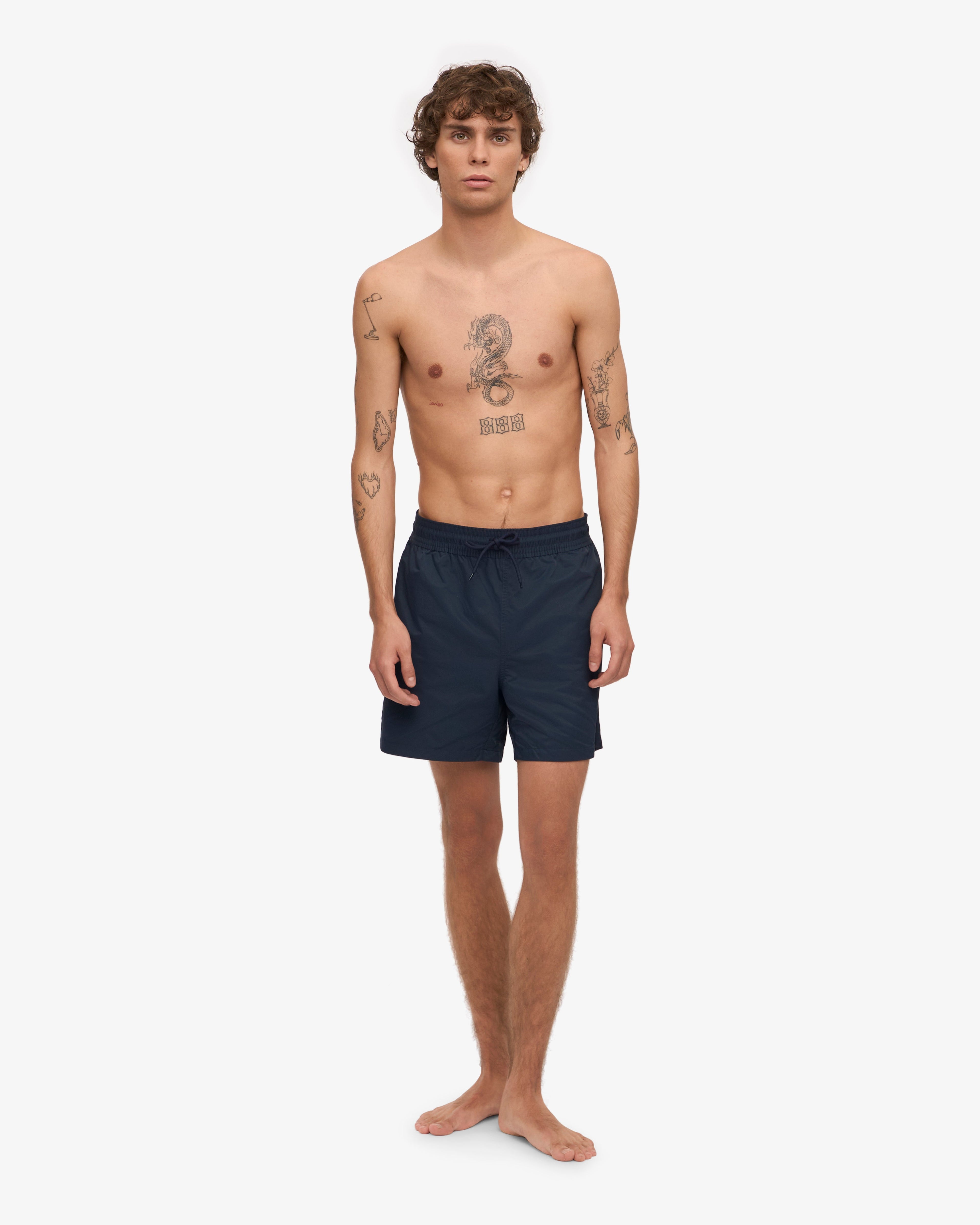 Short de bain classique bleu marine