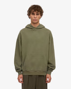 Ensemble sweat à capuche bio olive poussière
