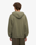 Ensemble sweat à capuche bio olive poussière
