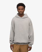 Ensemble sweat à capuche bio gris chiné