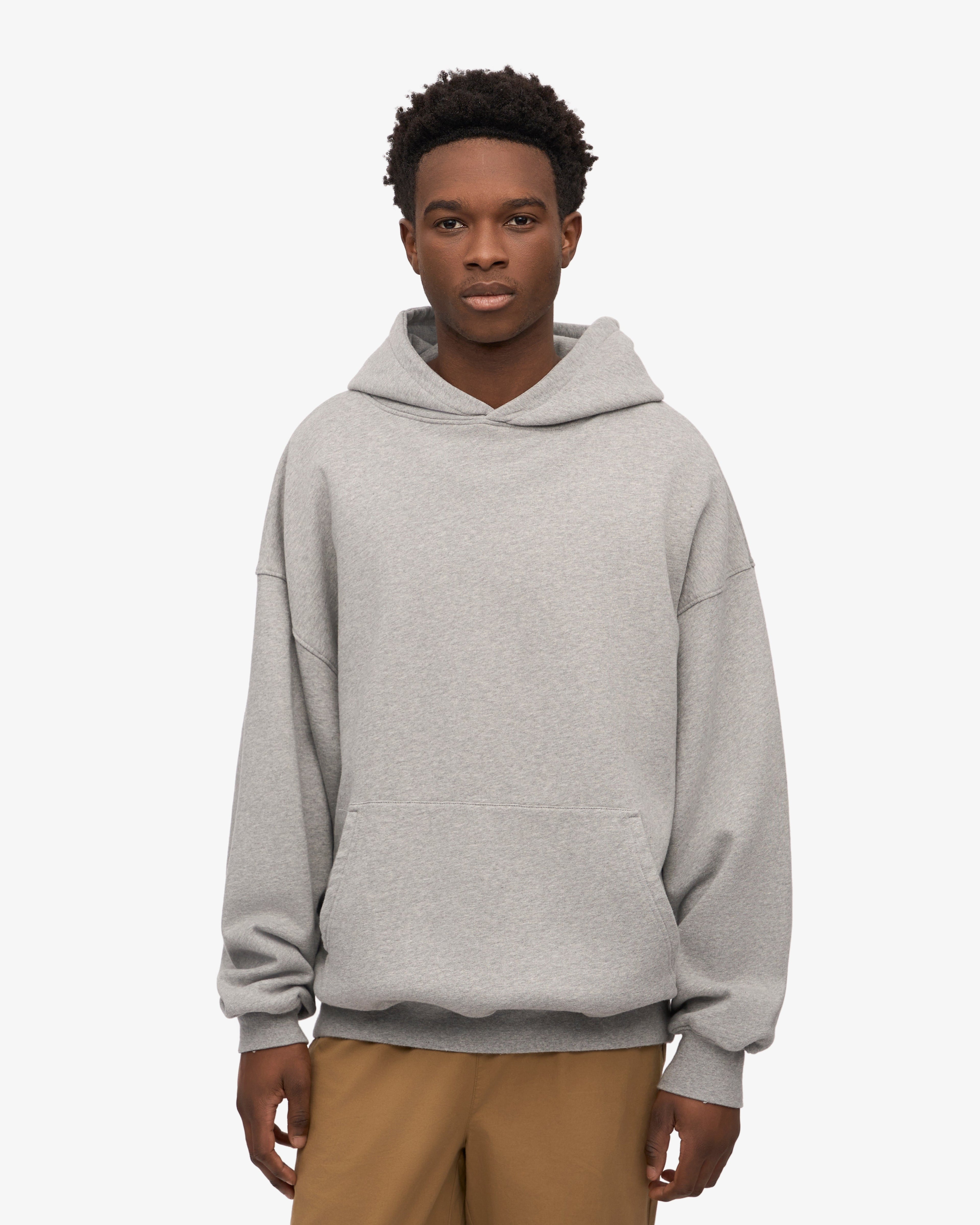 Ensemble sweat à capuche bio gris chiné