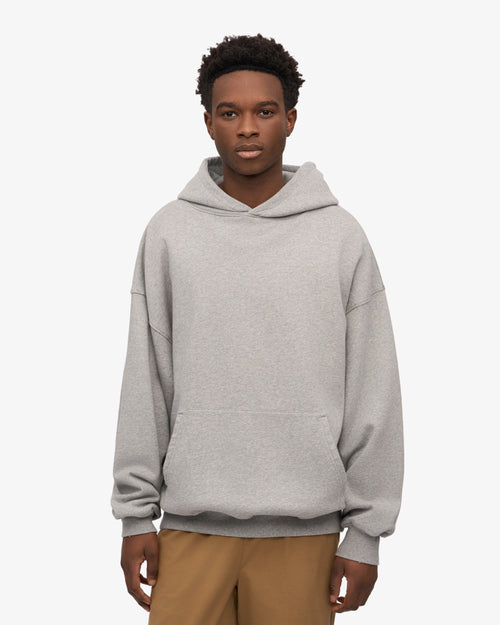 Ensemble sweat à capuche bio gris chiné