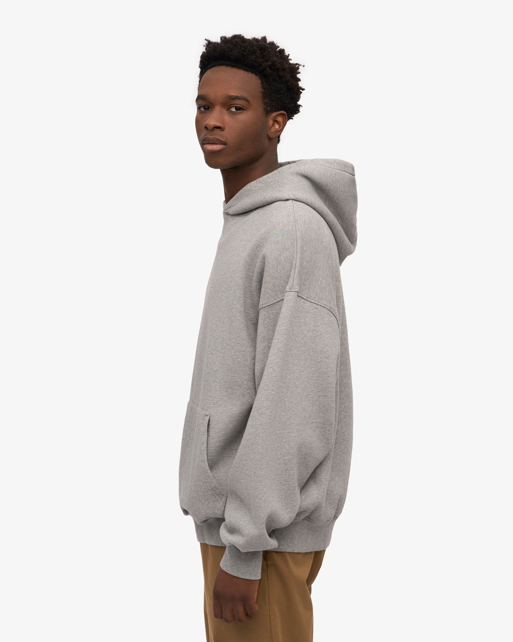 Ensemble sweat à capuche bio gris chiné