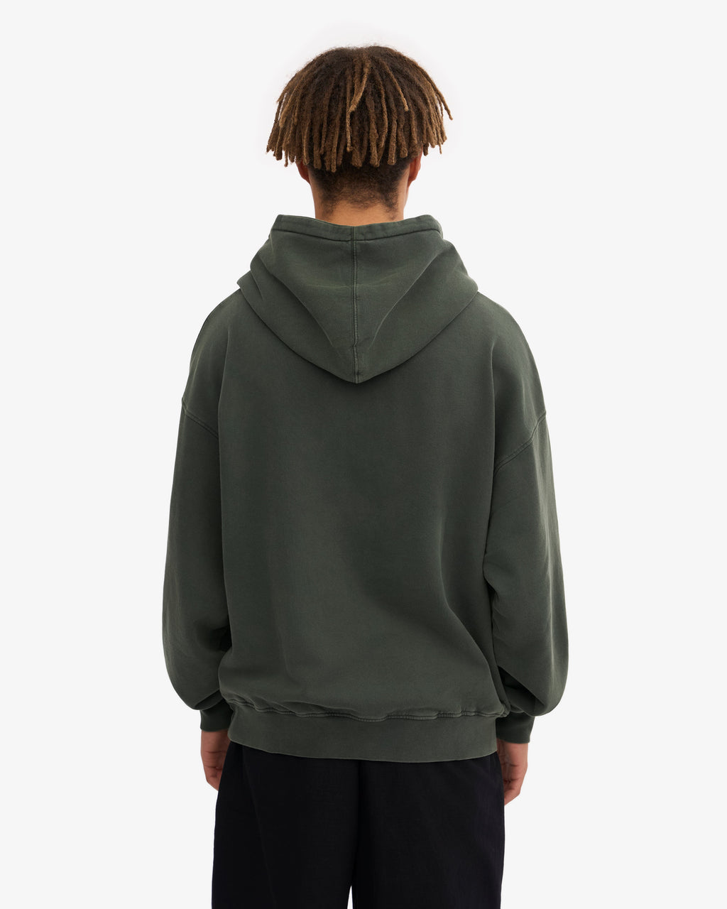 Ensemble sweat à capuche bio vert forêt