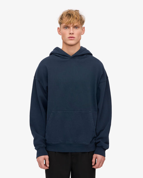 Ensemble sweat à capuche bio bleu marine