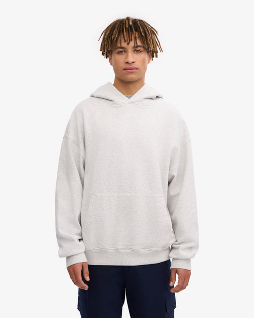 Ensemble sweat à capuche bio gris chiné clair